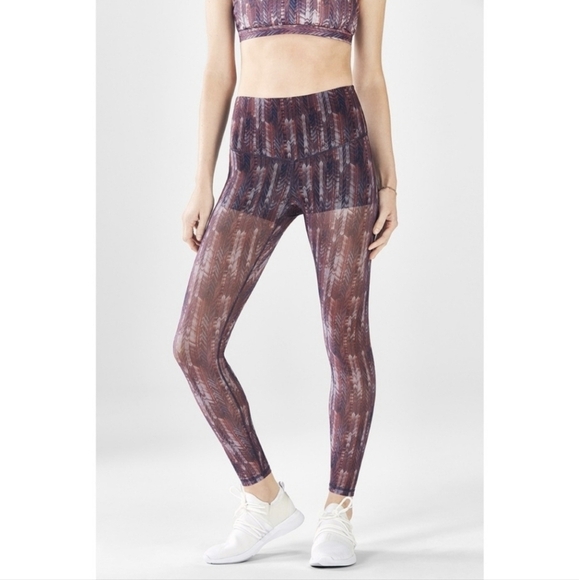 Fabletics High Waisted Mesh Powerform Leggings - Picture 1 of 10